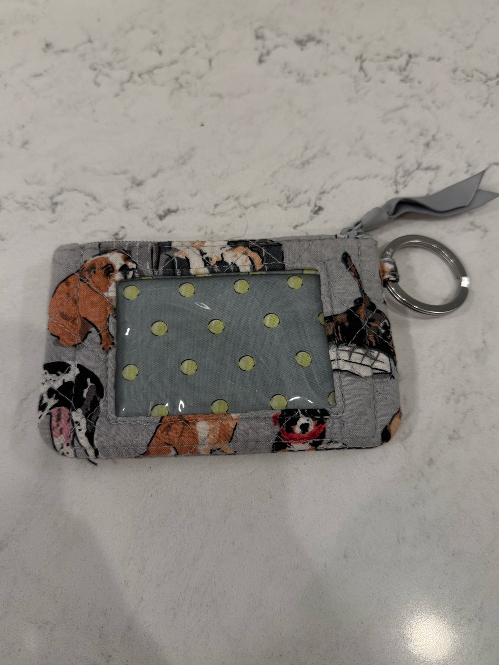 Vera Bradley Dogs Zip ID Case